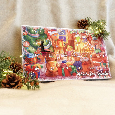 Q-Workshop's Dice Advent Calendar (#6, 2025) | Christmas Gift December | Mystery Dice DnD