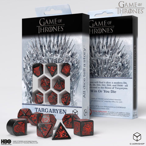 Game of Thrones: Targaryen Dice Set | Acrylic Polyhedral Dice (7)