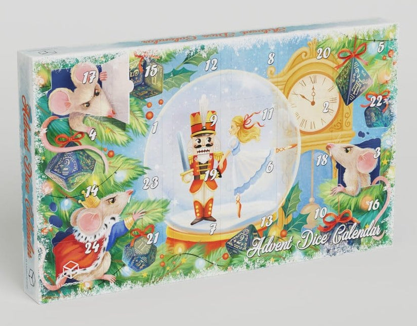 [PRE-ORDER] Q-Workshop Dice Advent Calendar (#7, 2026) | Nutcracker + Exclusive Edition | Christmas Mystery Dice