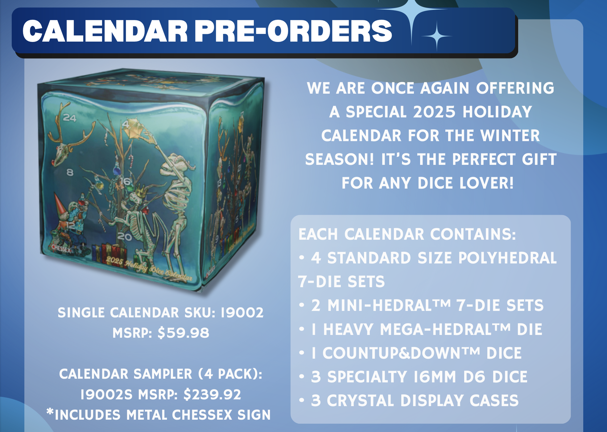 Chessex Advent Calendar 2025