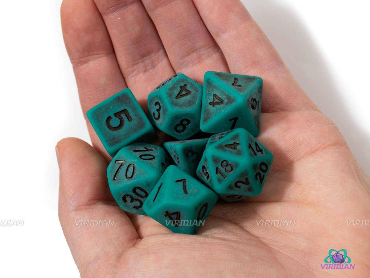 Forest Guardian | Green and Black Worn Acrylic Dice Set (7) | Dungeons ...