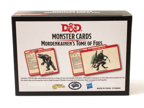Monster Cards - Mordenkainen's Tome Of Foes