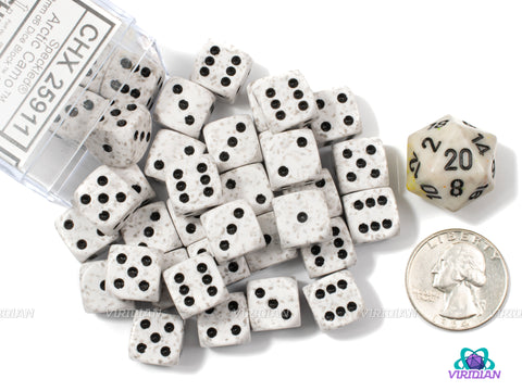Speckled Arctic Camo | 12mm D6 Block (36) | Chessex Dice | Wargaming