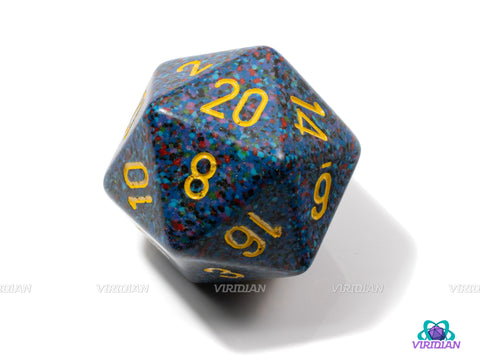 Speckled Twilight Large D20 | 34mm Acrylic D20 Die (1) | Chessex