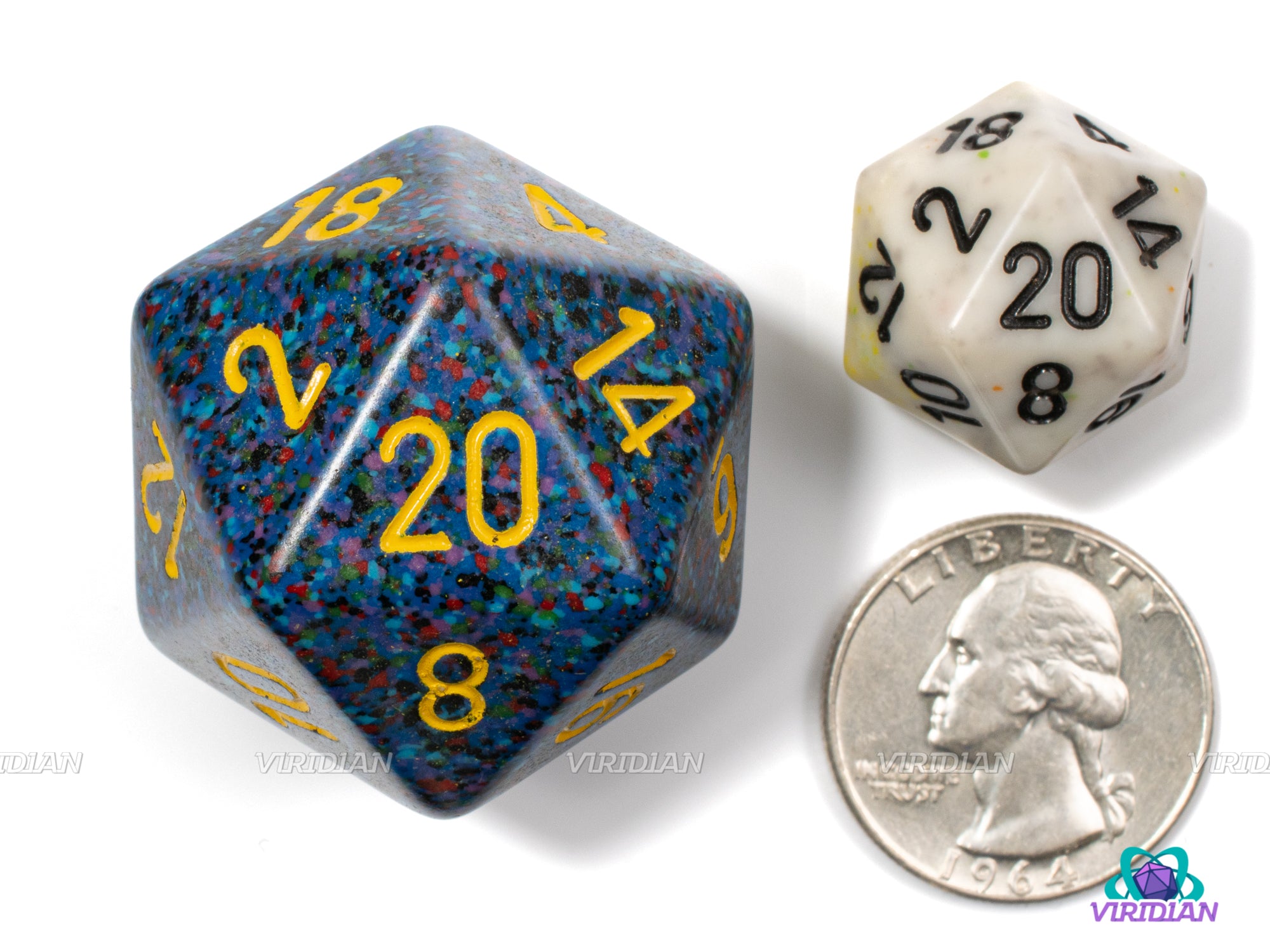 Speckled Twilight Large D20 | 34mm Acrylic D20 Die (1) | Chessex