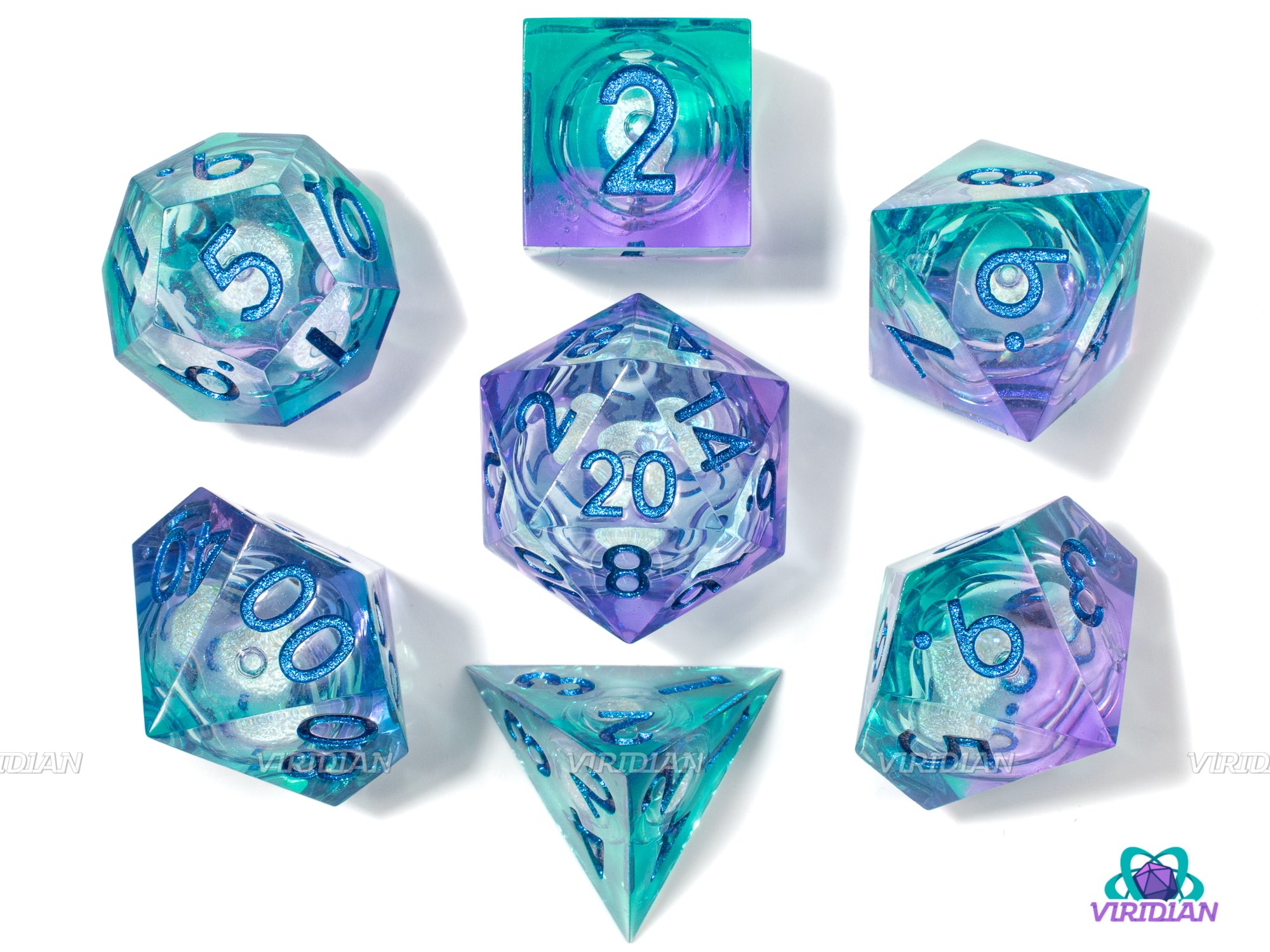 Turbo Slide (Liquid Core) | Viridian-Colored Purple, Green & Teal