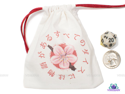 Breath of Spring | Cherry Blossom Dice Bag | Q Workshop