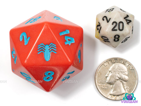 The Amazing Spiderman D20 | (1) 36mm Oversized Red D20 | USAopoly