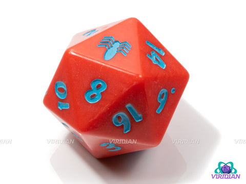 The Amazing Spiderman D20 | (1) 36mm Oversized Red D20 | USAopoly