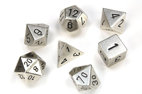 Silver Metal | Chessex Dice Set (7)