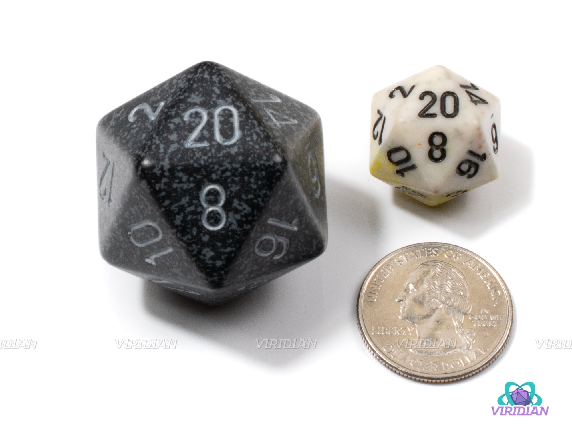 Speckled Ninja | 34mm Large Acrylic D20 Die (1) | Chessex